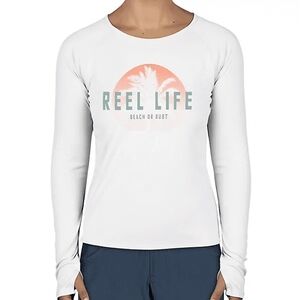 Women's White Long Sleeve Top